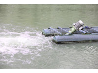 螺旋曝气机用于河道黑臭水体治理