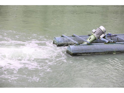 螺旋曝氣機用于河道黑臭水體治理